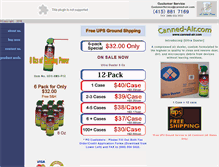 Tablet Screenshot of canned-air.com